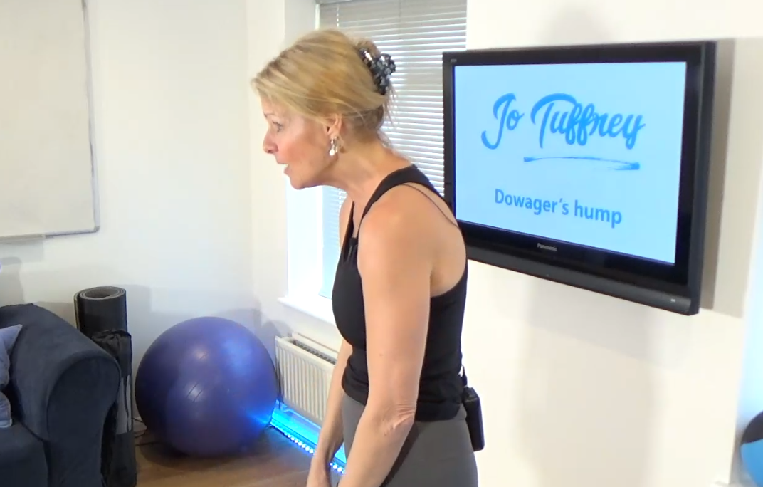 Dowager's hump exercises Jo Tuffrey